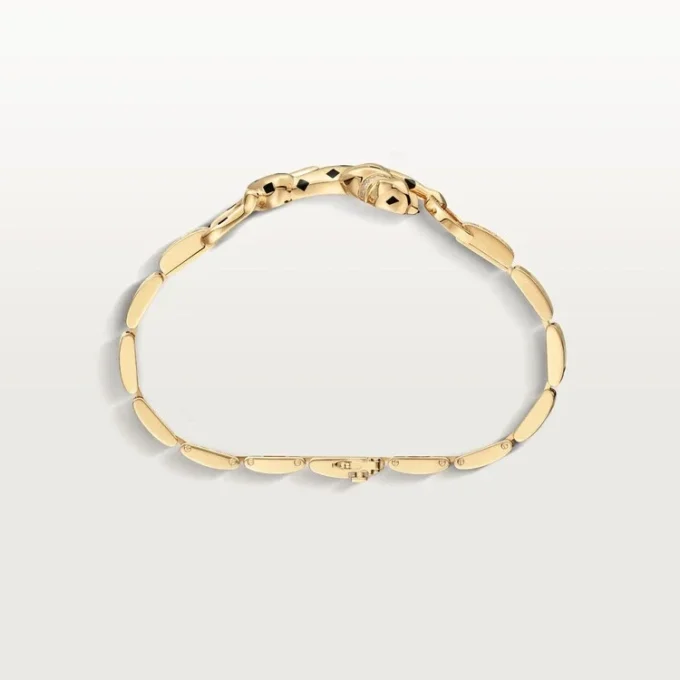 Panthere De Cartier-armband – gult guld, lack, diamant, tsavoritgranat, onyx – Cartier Panthere De Cartier-armband – gult guld, lack, diamant, tsavoritgranat, onyx – Cartier