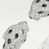 Panthere De Cartier-armband, ledat, pavé