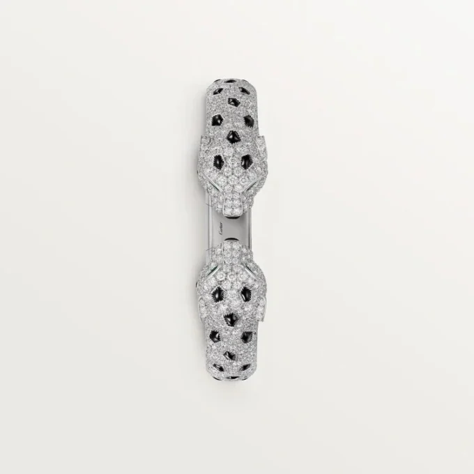Panthere De Cartier-armband, ledat, pavé