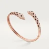 Panthere De Cartier-armband, liten modell, halvpavé