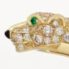 Panthere De Cartier-armband, liten modell, halvpavé