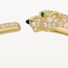 Panthere De Cartier-armband, liten modell, halvpavé
