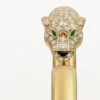 Panthere De Cartier-armband, liten modell, halvpavé