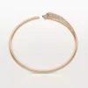 Panthere De Cartier-armband, liten modell, halvpavé