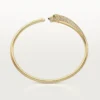 Panthere De Cartier-armband, liten modell, halvpavé