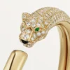 Panthere De Cartier-armband, liten modell, halvpavé