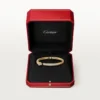 Panthere De Cartier-armband, liten modell, halvpavé