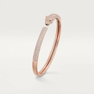 Panthere De Cartier-armband, liten modell, pavé