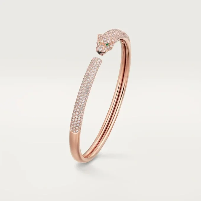 Panthere De Cartier-armband, liten modell, pavé