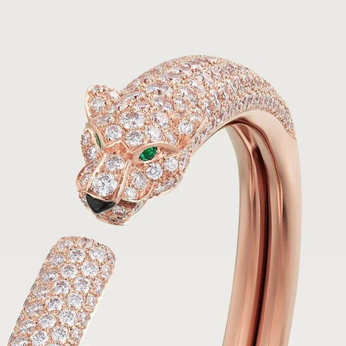Panthere De Cartier-armband, liten modell, pavé
