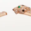 Panthere De Cartier-armband, medelstor modell, halvpavé