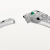 Panthere De Cartier-armband, medelstor modell, halvpavé