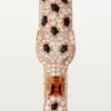 Panthere De Cartier-armband, medelstor modell, halvpavé