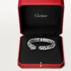 Panthere De Cartier-armband, medelstor modell, halvpavé