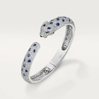 Panthere De Cartier-armband, medelstor modell, pavé