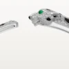 Panthere De Cartier-armband, medelstor modell, pavé