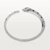 Panthere De Cartier-armband, medelstor modell, pavé