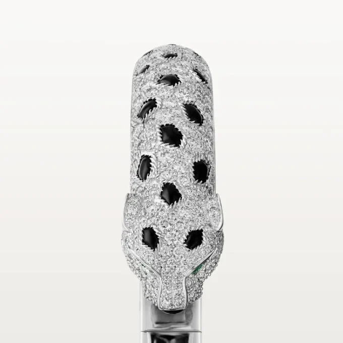 Panthere De Cartier-armband, medelstor modell, pavé