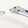 Panthere De Cartier-armband, medelstor modell, pavé