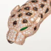 Panthere De Cartier-armband, obsidian, pavé