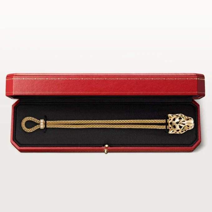 Panthere De Cartier-armband, på kedja, diamanter Panthere De Cartier-armband, på kedja, diamanter