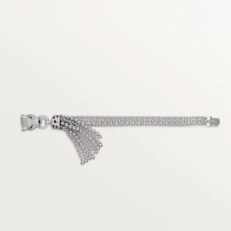 Panthere De Cartier-armband, på kedja, halvpavé