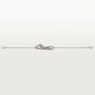 Panthere De Cartier-armband, på kedja, halvpavé