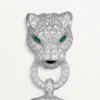 Panthere De Cartier-armband, på kedja, halvpavé Panthere De Cartier-armband, på kedja, halvpavé