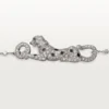 Panthere De Cartier-armband, på kedja, halvpavé Panthere De Cartier-armband, på kedja, halvpavé