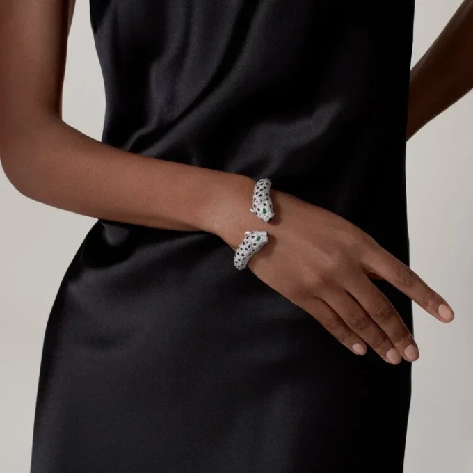 Panthere De Cartier-armband, pavé
