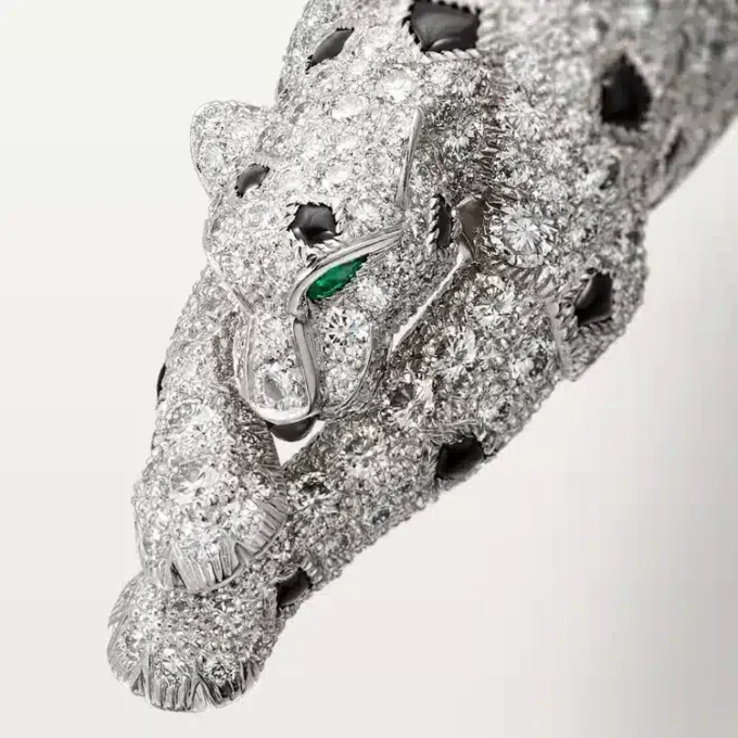 Panthere De Cartier-armband, pavé