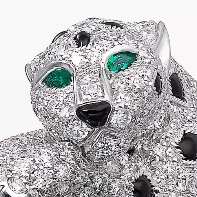 Panthere De Cartier-armband, pavé