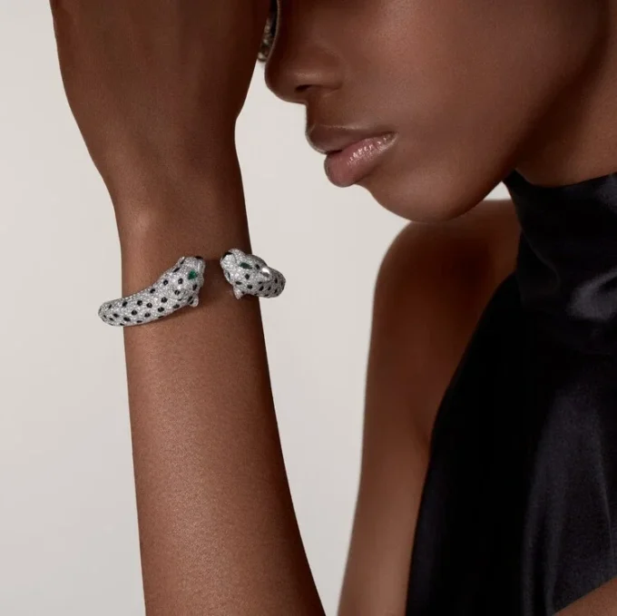 Panthere De Cartier-armband, pavé