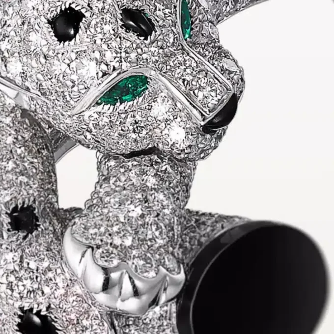 Panthere De Cartier-armband, pavé