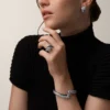 Panthere De Cartier-armband, svart lack, pavé Panthere De Cartier-armband, svart lack, pavé