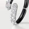 Panthere De Cartier-armband, svart lack, pavé Panthere De Cartier-armband, svart lack, pavé