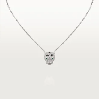 Panthere De Cartier diamanthalsband, vitguld | Cartier Us