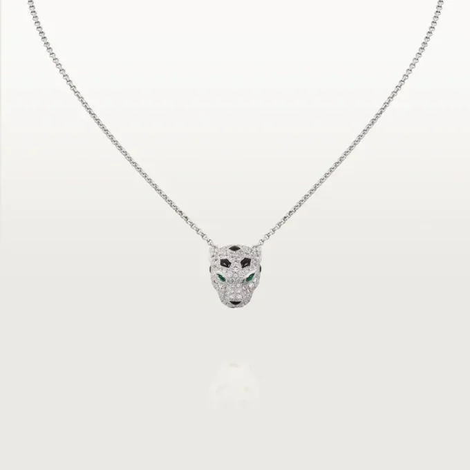 Panthere De Cartier diamanthalsband, vitguld | Cartier Us Panthere De Cartier diamanthalsband, vitguld | Cartier Us