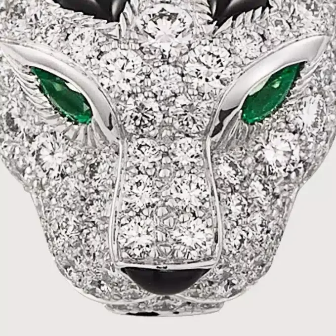 Panthere De Cartier diamanthalsband, vitguld | Cartier Us Panthere De Cartier diamanthalsband, vitguld | Cartier Us