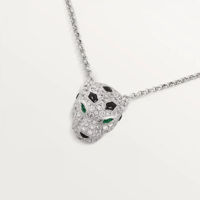 Panthere De Cartier diamanthalsband, vitguld | Cartier Us Panthere De Cartier diamanthalsband, vitguld | Cartier Us