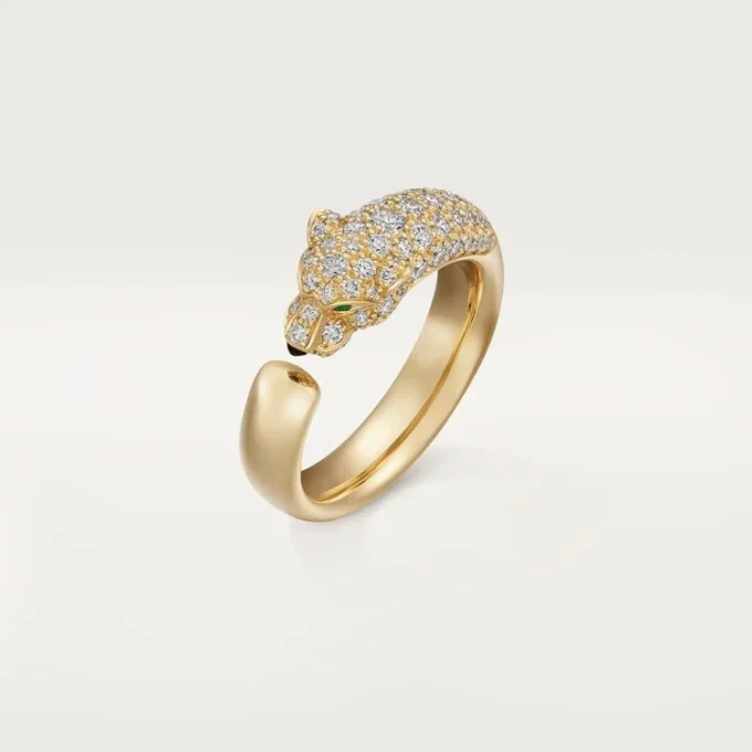 Panthere De Cartier diamantring, gult guld | Cartier Us
