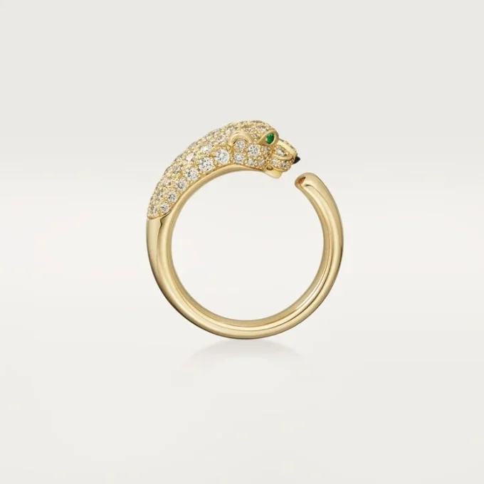 Panthere De Cartier diamantring, gult guld | Cartier Us