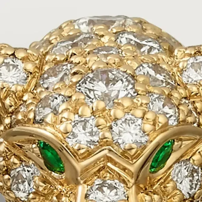 Panthere De Cartier diamantring, gult guld | Cartier Us