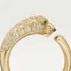Panthere De Cartier diamantring, gult guld | Cartier Us