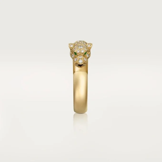 Panthere De Cartier diamantring, gult guld | Cartier Us
