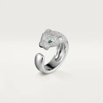 Panthere De Cartier diamantring, vitt guld | Cartier Us