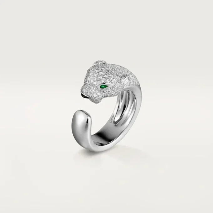 Panthere De Cartier diamantring, vitt guld | Cartier Us