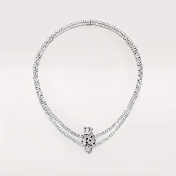 Panthere De Cartier-halsband, Multi-Wear, pavé Panthere De Cartier-halsband, Multi-Wear, pavé