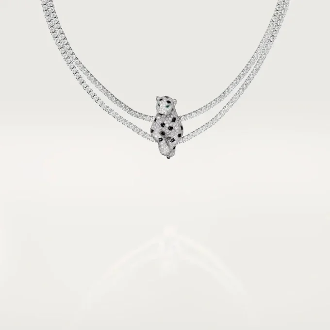 Panthere De Cartier-halsband, Multi-Wear, pavé Panthere De Cartier-halsband, Multi-Wear, pavé
