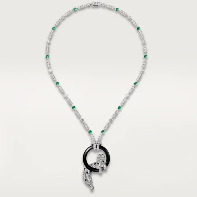 Panthere De Cartier-halsband, pavé Panthere De Cartier-halsband, pavé